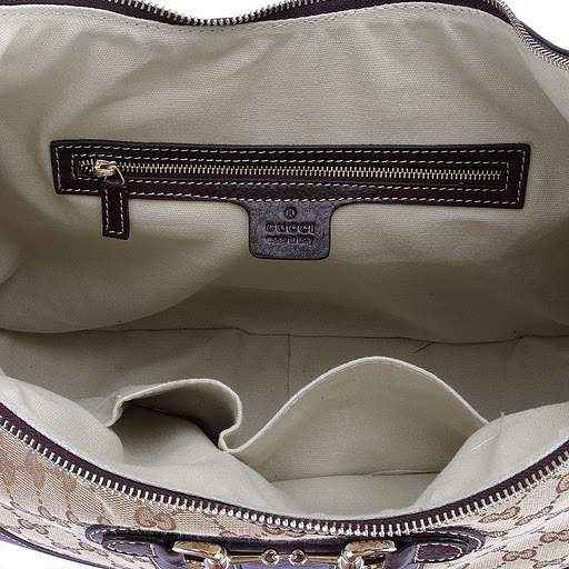 1:1 Gucci 247287 Cathrine Medium Hobo Bags-Coffee Fabric - Click Image to Close